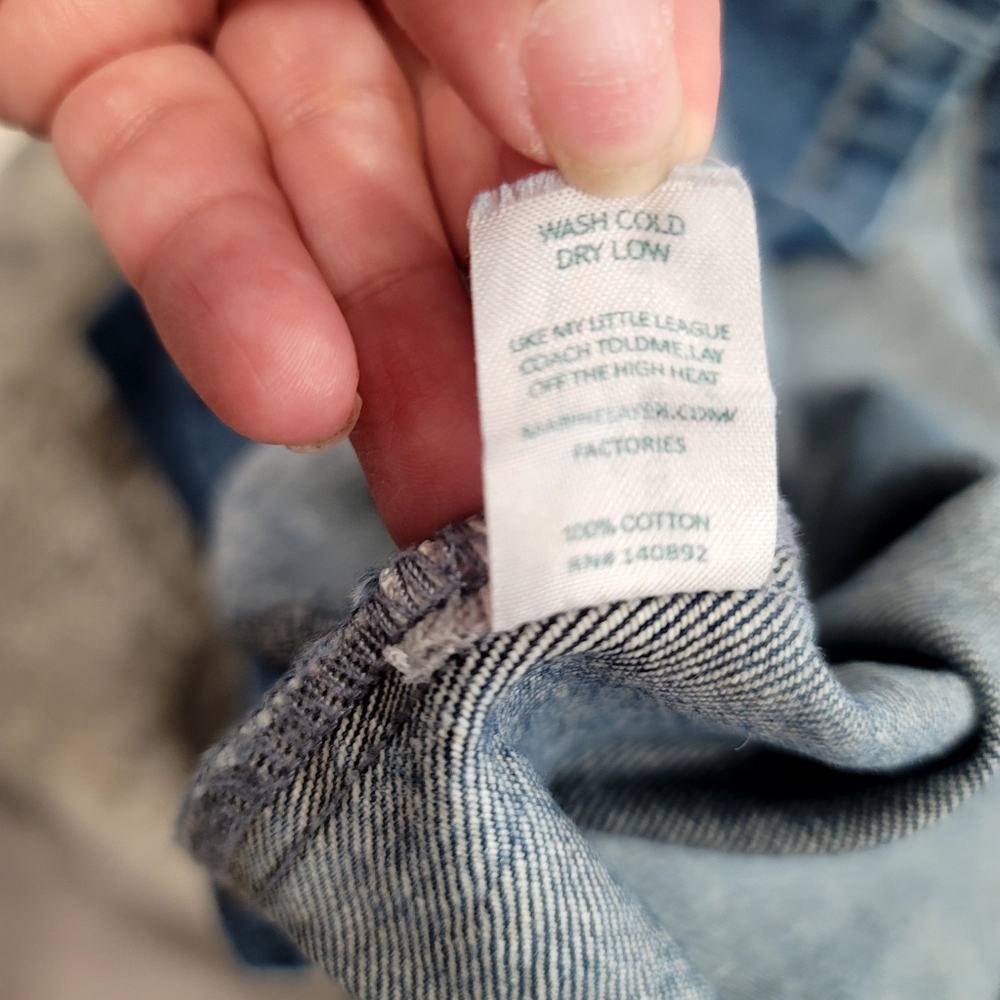 MARINE LAYER Denim Mini Skirt Size Large - Picture 6 of 12